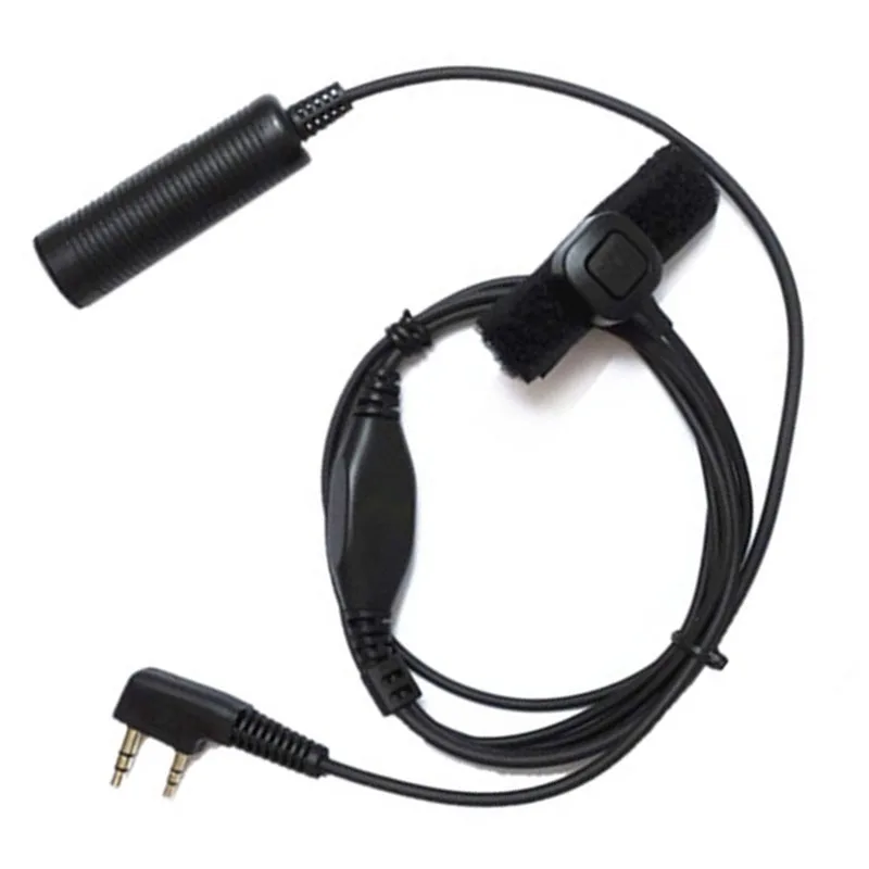 Finger PTT Cable Headset Accessory for Z Tactical Tca Sky Peltor Headphones for Baofeng UV 5R UV 82 888S