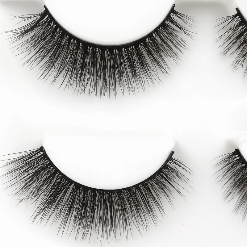 Lanjinglin Long Natural False Eyelash Extensions - Pack of 3 Pairs image 5