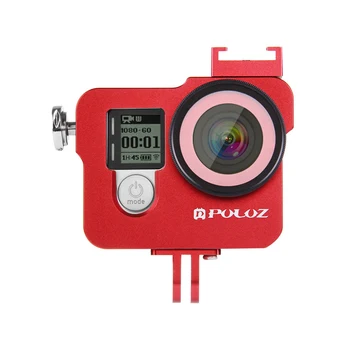 

For GoPro Hero 4 Action Camera Cage Protective Case Frame Shell with 37mm UV Lens Filter Hot Shoe for Microphone LED