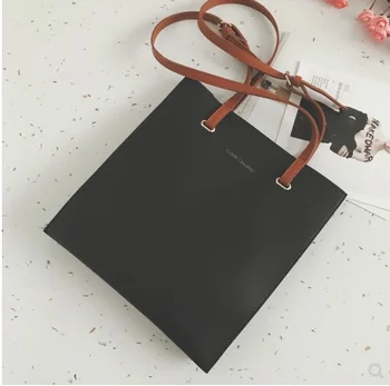 

Big Bag 2020 new European and American retro simple briefcase hand bill of lading shoulder Fashionable tote