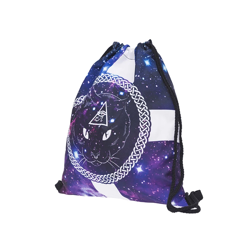 bpa40380 Рюкзак сумка с Кулиской Мода 3D печать мужские сумки унисекс женская сумка на плечо ранец сертификат сумка для мобильного телефона галстук - Цвет: bpa40380