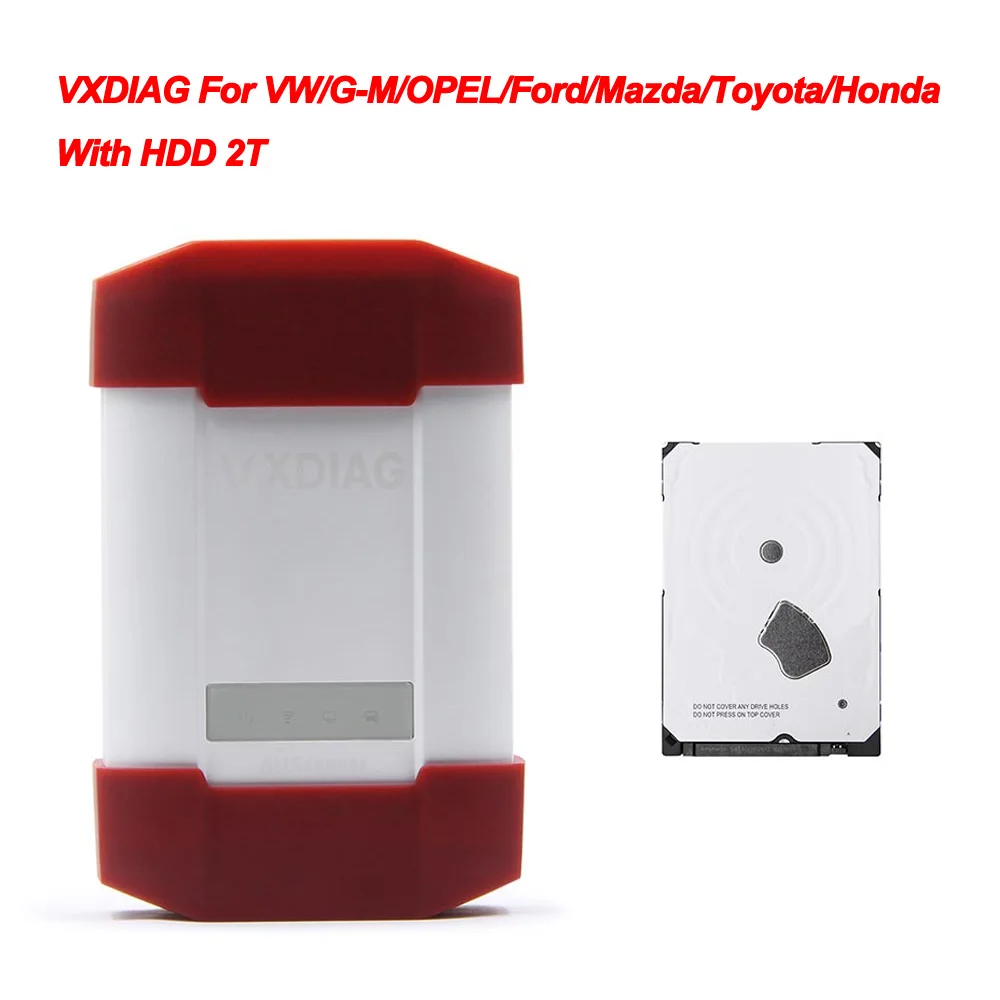 VXDIAG VCX для VW/GM/OPEL/Ford/Mazda/Toyota/Honda OBD OBD2 автомобильный диагностический инструмент с J2534 ODIS IDS Techstream PK MDI VCM2 - Цвет: With 2T HDD