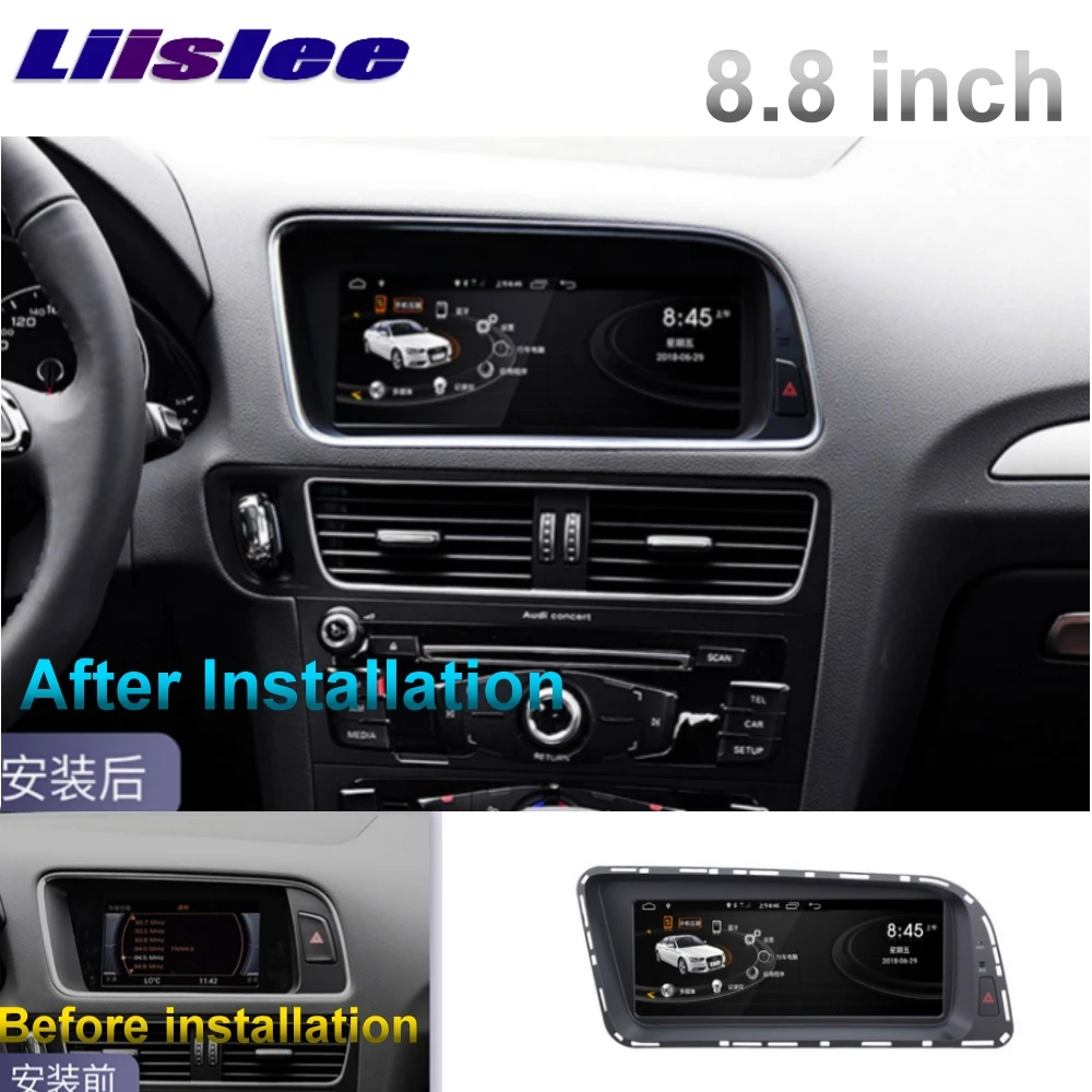 Для Audi Q5 2008~ MMI 8,8 дюймов LiisLee CarPlay Автомобильный мультимедийный проигрыватель давления в шинах gps аудио радио навигация NAVI