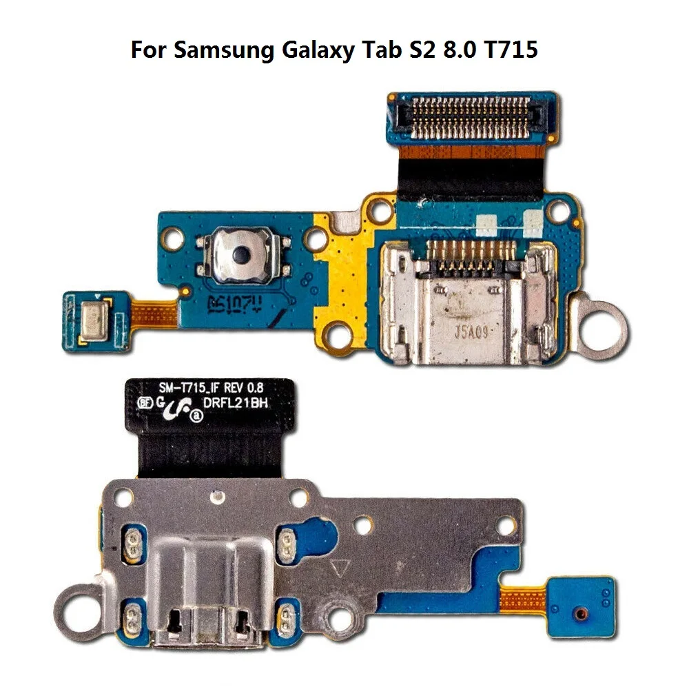 T715 10 шт./лот samsung Галактики вкладка Pro 8,4 T320 T321 T700 T710 T310 T311 T810 T820 N5100 P6200 зарядное устройство разъём для зарядки Порты и разъёмы гибкий кабель - Цвет: T715