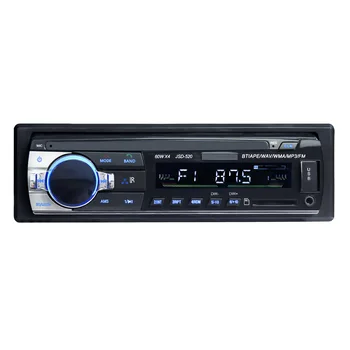 

12V Single Spindle Universal Vehicular Bluetooth MP3 Player Car FM Radio Card Machines Short Hardware JSD-520