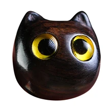 

Kawaii Wooden Miniature Figurines Carving Sculpture Craft Desk Ornaments Decorative Birthday Gift for Kids DIY Craft