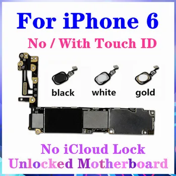 

Original unlockfor iphone 6 Motherboard With Touch ID / without Touch ID,No iCloud Lock With IOS Update for iphone 6 Mainboard