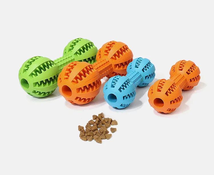 Pet Sof игрушки для собак сверхпрочная резиновая форма гантели игрушка смешная Интерактивная собака жевательные игрушки для собаки зуб чистый шар еды