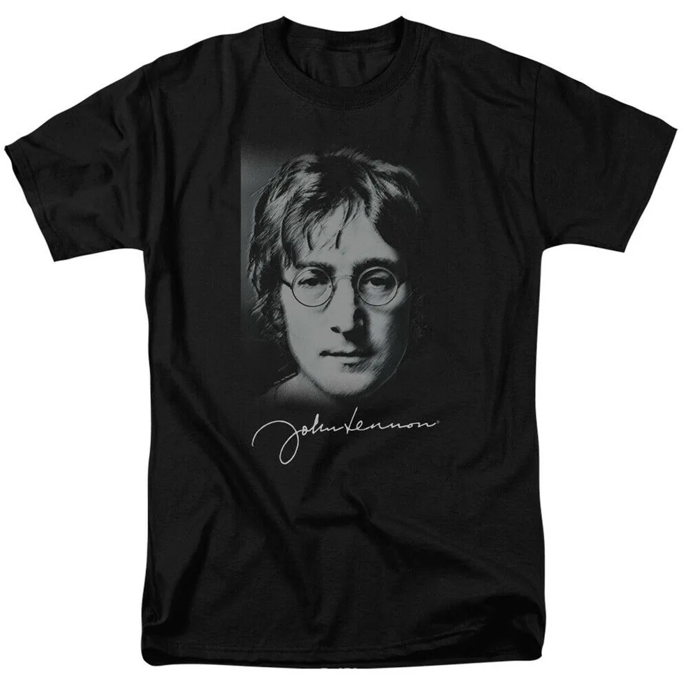 Взрослая футболка John Lennon sскетч Лицензионная дышащая | Мужская одежда