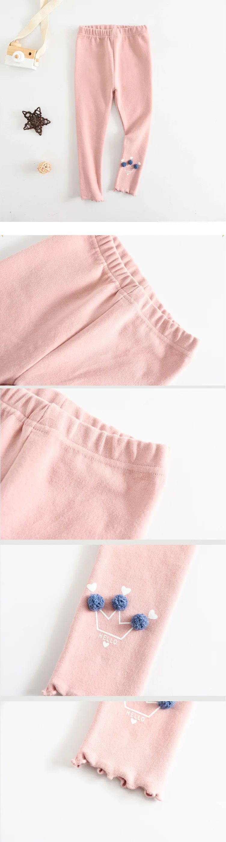 Весенне-осенние леггинсы для девочек; хлопковые брюки; Новинка года; детские длинные брюки; эластичные брюки с цветочным принтом для девочек; Детские лосины в Корейском стиле
