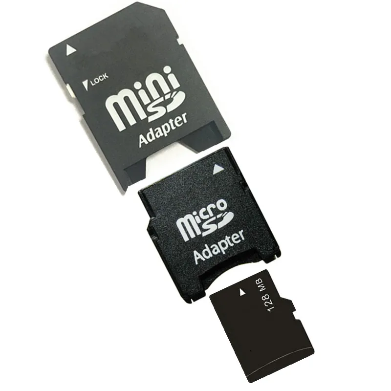 Carte Micro SD + Adaptateur Mini SD vers SD, 128 Mo, 256 Mo, 1 Go, 2 Go, 4  Go, TF, 512 Mo - AliExpress