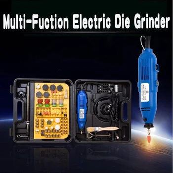 

Mini Grinder Kit Portable Handheld Power 90 degree die grinder Electric Rotary Tool Mini Drill Grinder with tool box