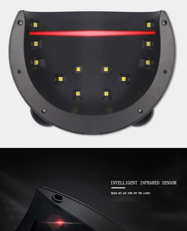 Lámpara Uv Panda de 36W para esmalte de uñas, lámpara LED de secado de