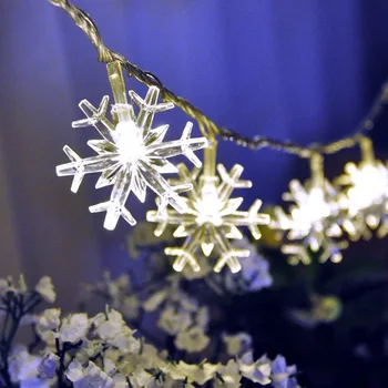 

20LED 3M String Fairy Lights Battery Power Snowflake Christmas Tree Party Home Decor FP8