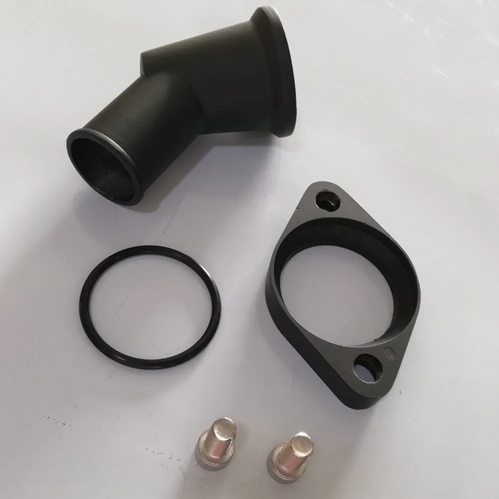Для SBC BBC для черного алюминия 45 Поворотная водная шея для SB BB для Chevy 327 350 454 396 высокая производительность идеально подходит