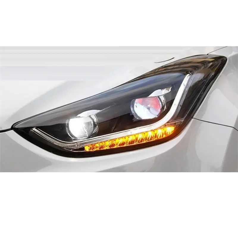 Стайлинг Luces запчасти Neblineros Para сборка Cob лампы светодиодные авто освещение фары 12 13 14 15 16 для hyundai Elantra