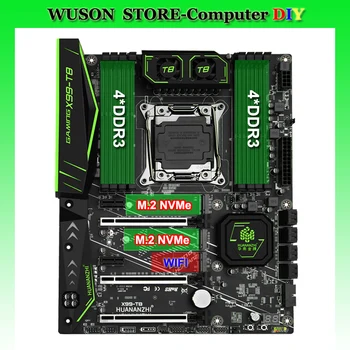 

New Arrival HUANANZHI X99-T8 Motherboard with 8 DDR3 DIMMs Memory Slots DUAL M.2 NVMe SSD Slot M.2 WIFI Port 8*SATA3.0 Ports