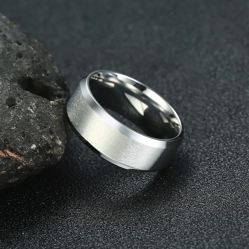 Vnox, 8 мм, мужское кольцо из нержавеющей стали, обручальное ювелирное изделие, заказное, Horus Anka, Библейское, медицинское