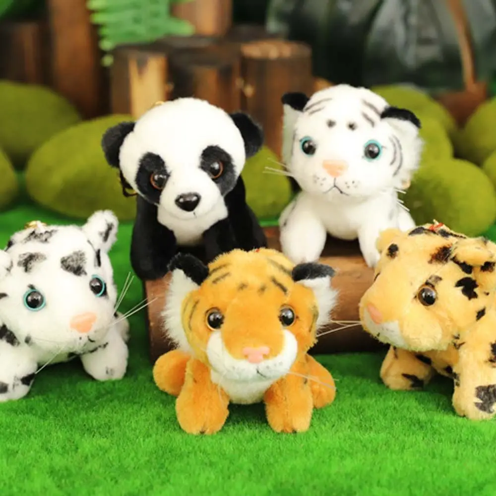 1 шт. милый брелок с тигром плюшевый кулон для ключей нуля белая кукла