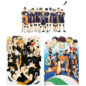 

Anime Volleyball Boys Poster Canvas Painting Haikyuu Japanese Cartoon Poster Wall Art Pictures For Bedroom Kids Room