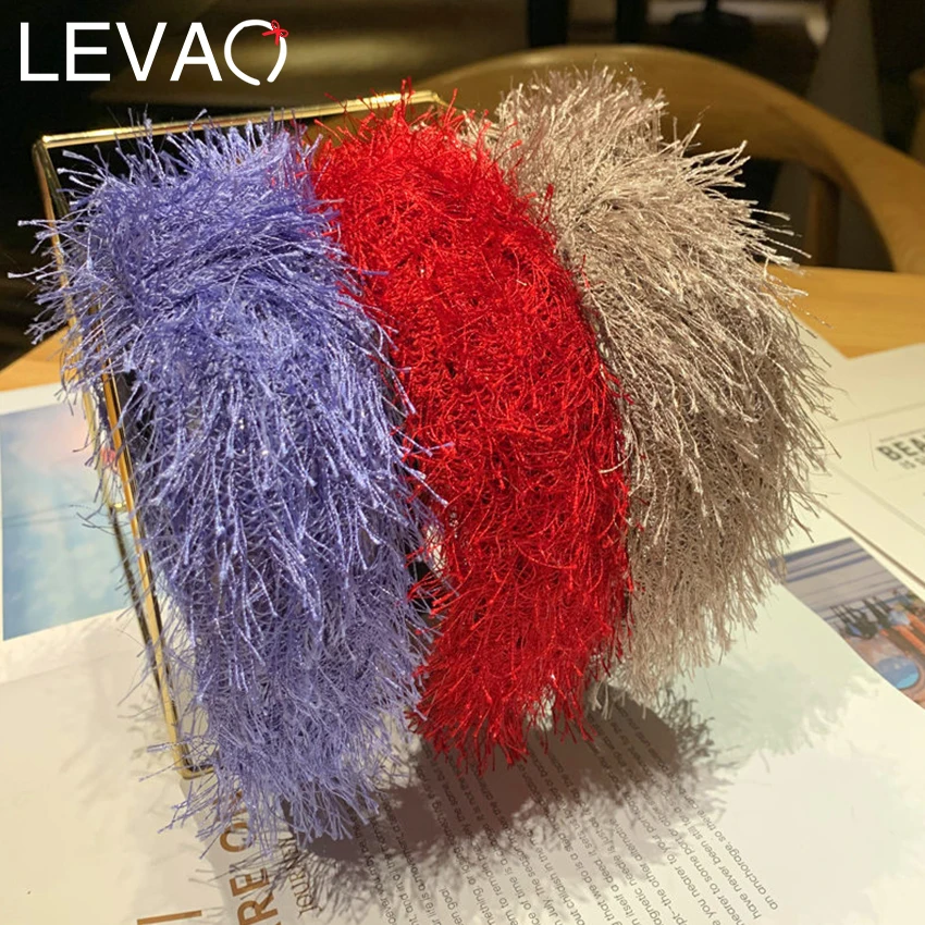 Levao Твердые украшения для волос со свисающими элементами Женские аксессуары для волос широкий Топ завязанная повязка для волос для мытья лица головная повязка не скользящая Изысканная повязка для волос