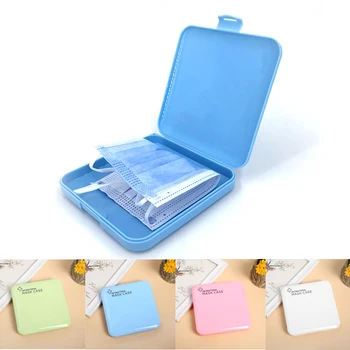 

Fashion Portable Facemask Holder Face Mask Storage Box Case Save Mask Boxes caja para guardar mascarillas 7colors Boxes Storage