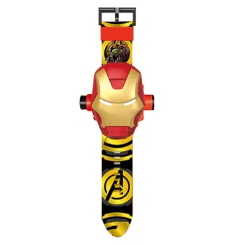 

N0001 Children Watches New 3D Projection Spiderman Ironman Kids Cartoon Pattern Girls Children Watch Digital Wristwatches