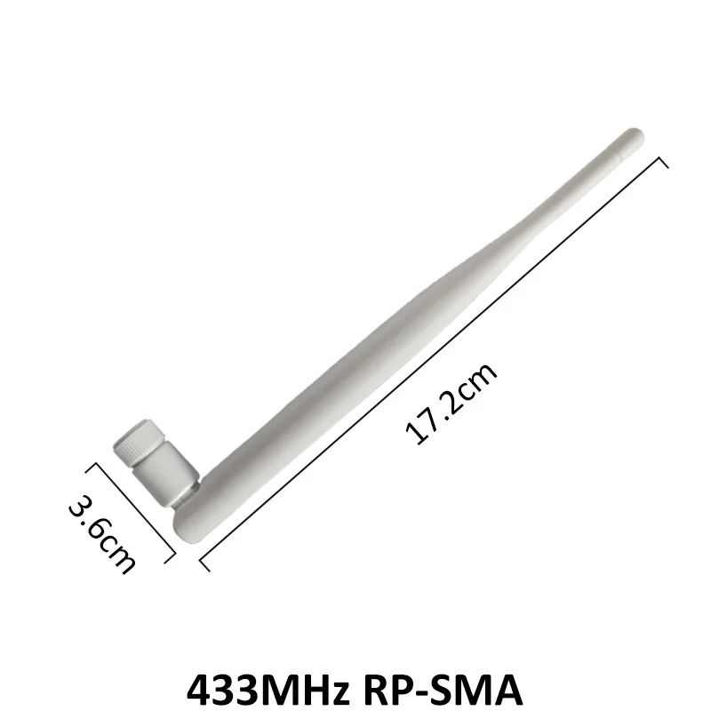 10 шт. 433 МГц Антенна 5dbi GSM 433 МГц RP-SMA разъем резиновая Водонепроницаемая направленная антенна беспроводной приемник для Lorawan