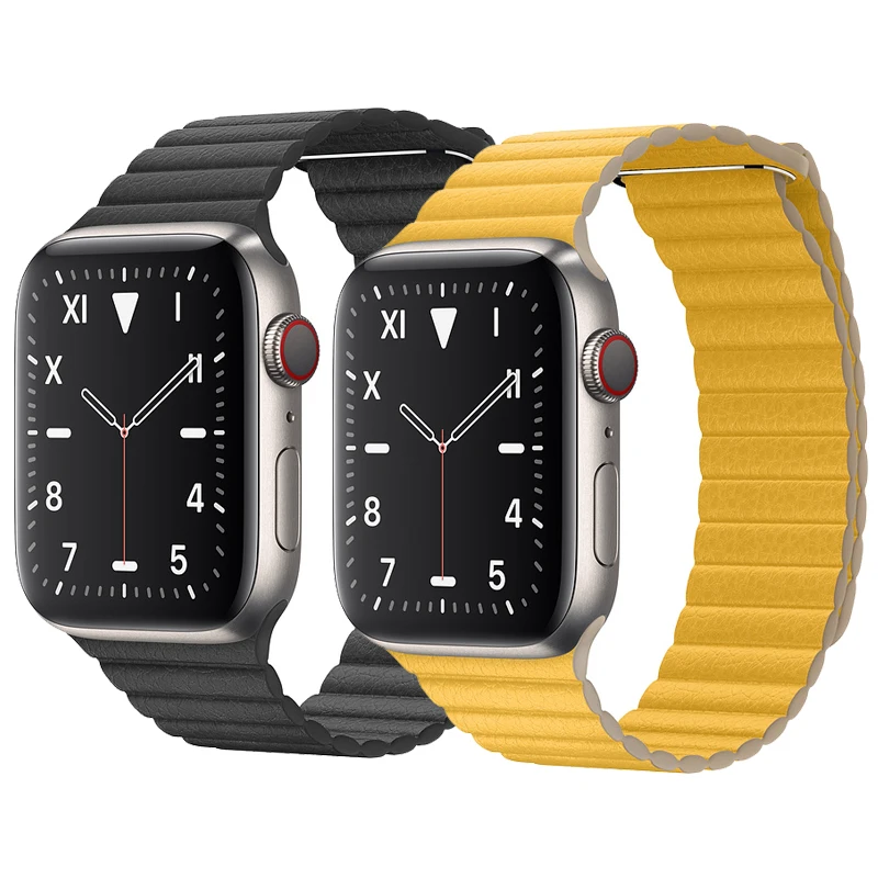 Ремешок для apple watch band 42 мм 38 мм 44 мм 40 мм correa iwatch 5 4 3 2 кожаный петля Магнитный Браслет apple watch 5 Аксессуары