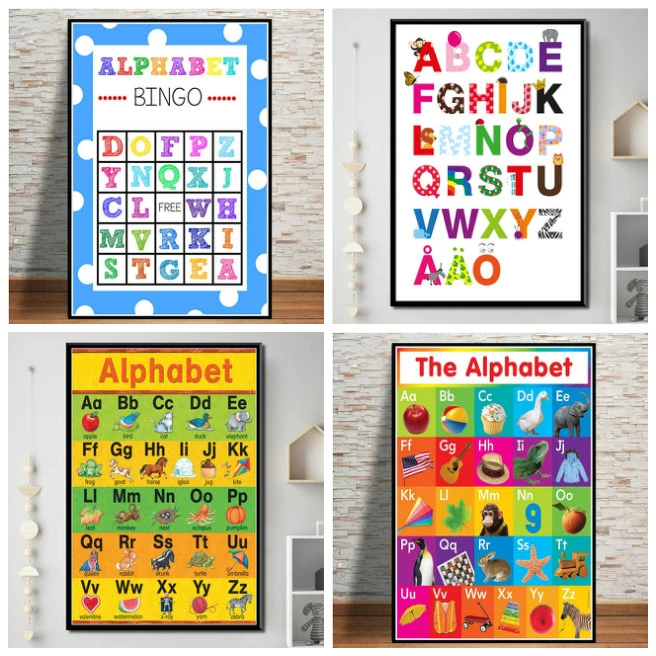 Alphabet Educational Abc Kids Learning English Teaching  School Poster Print