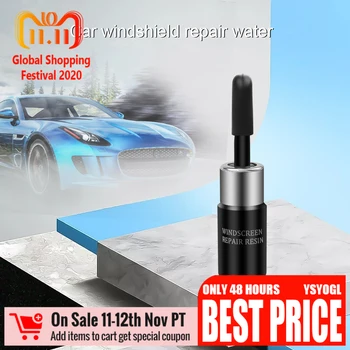 

1pcs Car Window Windshield Repair Tool Diy Repair Tools Windscreen Glass Scratch Crack Restore Window Screen Resin+blade+strips