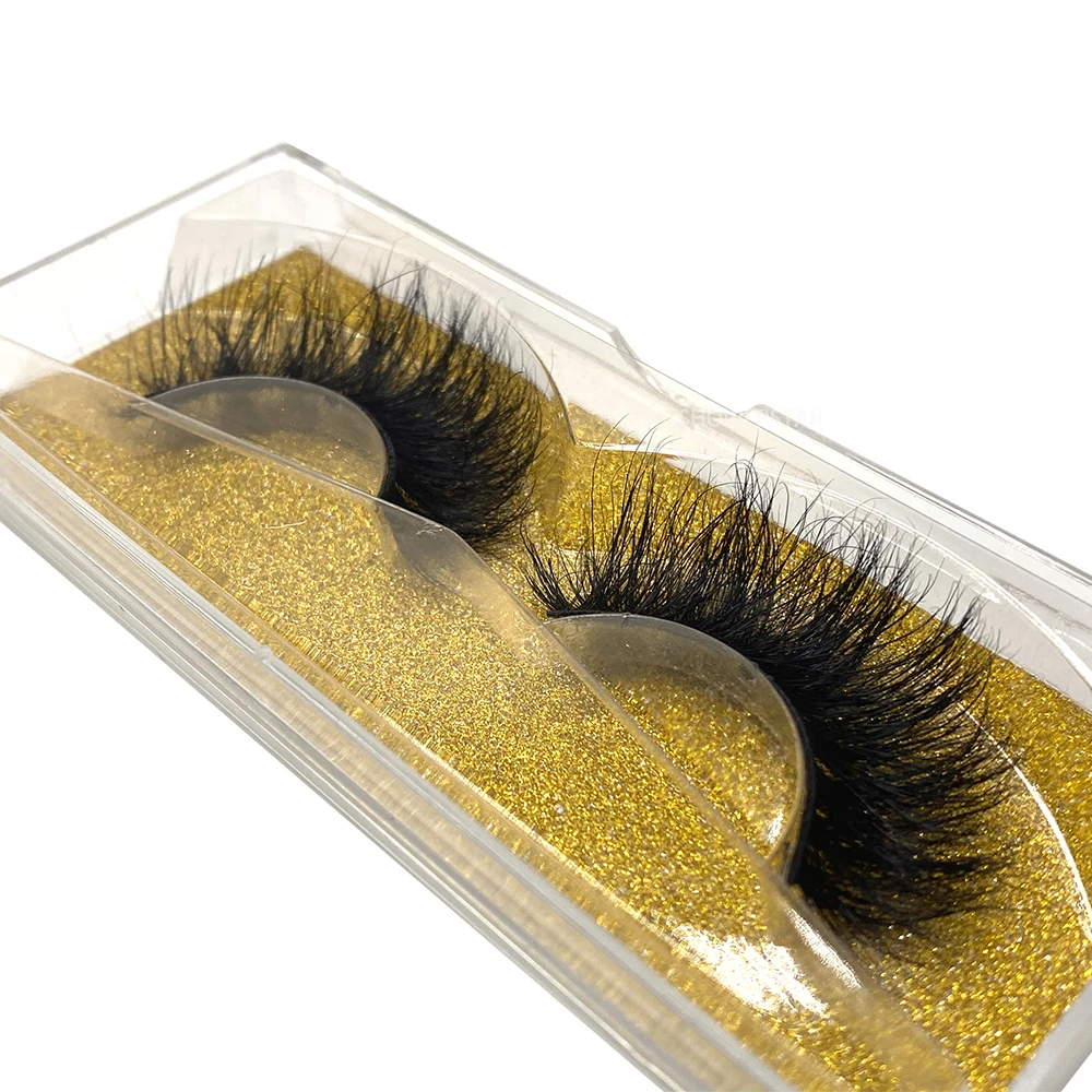 

5D Mink Eyelash Handmade Durable For 10 Times Natural Dramatic Eyelash Extension Crisscross Thick 20mm D22