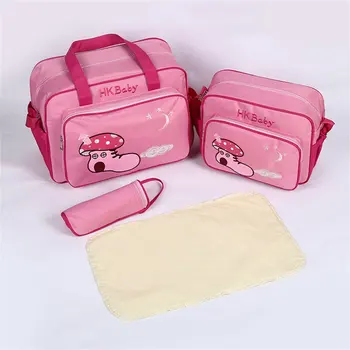 

Large Capacity Mummy Bag 4pcs/Set Multifunctional Fashion Durable Handbag Convenient For Women