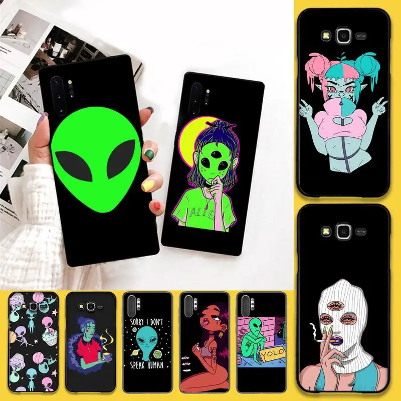 Чехол для телефона Alien Samsung Note 7 8 9 10 pro Galaxy J7 J8 J6 Plus 2018 Prime | Мобильные телефоны и