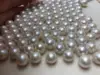 8.5-9 mm high luster AAA big perfect round Nature freshwater loose pearl,half hole 2
