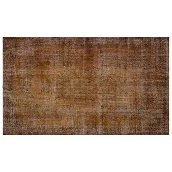 

Handmade Brown Vintage Overdyed Turkish Area Rug 170x283 Cm-5'7''X9'3''