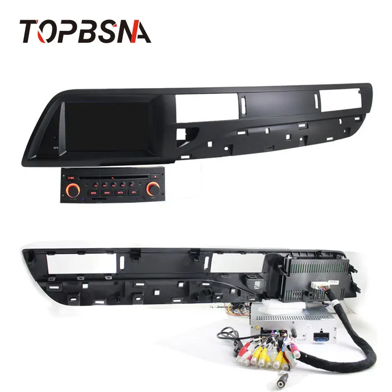 Topsna 1 Din Android 10 автомобильный dvd-плеер для Citroen C5 Мультимедиа gps навигация Радио Зеркало Ссылка wifi четырехъядерный gps Navi RDS