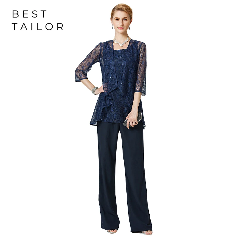 Navy blue mother of the bride pant suit Clearance