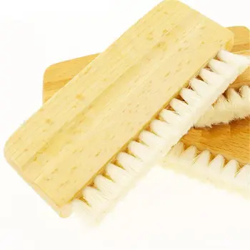 LP Vinyl Record Cleaning Brush Anti-static Goat Hair Wood Handle Brush Cleaner for Cd Player Turntable 1