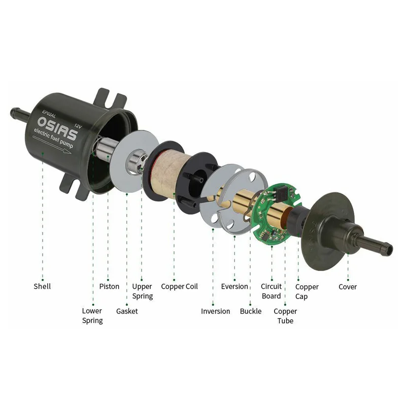 OSIAS Новый HEP02A Зеленый Универсальный 12V мощный электрический топливный насос
