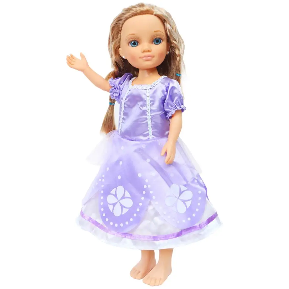 Purple Lace Party Skirt Dress Doll Clothes Girl Gifts Fit For 18'' American Girl 