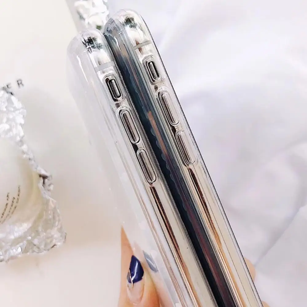 Чехол для телефона Iphone X XR XS MAX 5 5S Se 6 6s 7 8 Plus Love Heart жидкие движущиеся пески чехол