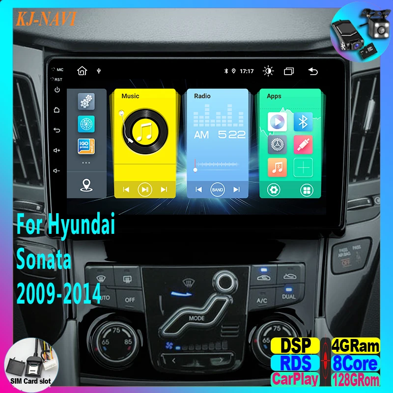 Для Hyundai Sonata 6 YF i40 i45 2009 - 2014 стерео автомобильное радио Мультимедиа Видео плеер