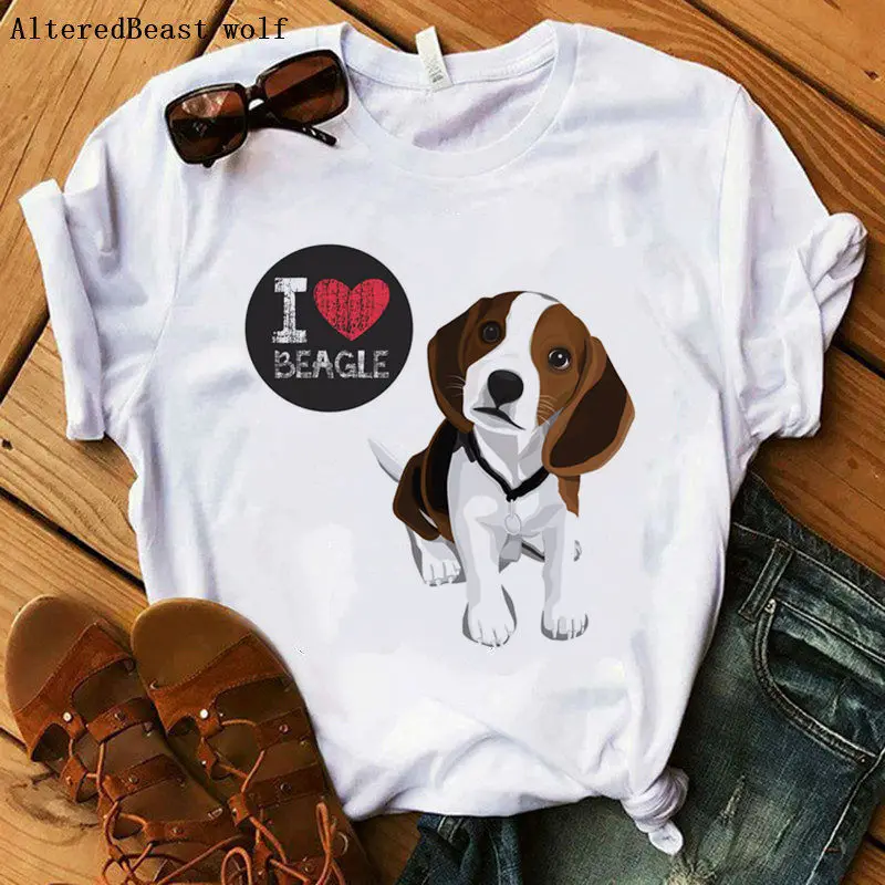as picture Sushi beagle, Женская забавная Милая модная футболка, Женская Повседневная футболка с принтом, модная футболка с коротким рукавом, летняя женская футболка с рисунком Харадзюку - Цвет: as picture