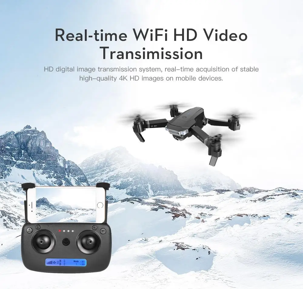 ZLL, новинка года, Дрон с камерой SG901, 4K HD, двойная камера, дроны, следуем за мной, Квадрокоптер FPV, Профессиональный gps, долгий срок службы батареи