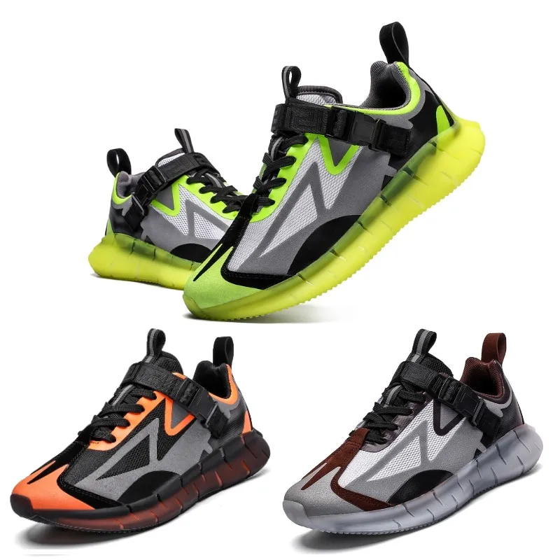

High Quality Large Size 46 Reflective Shoes Plus Buckle Yezi Air 700 Alpha Mesh Sneakers Men Running Shoes TPU Chaussure Homme