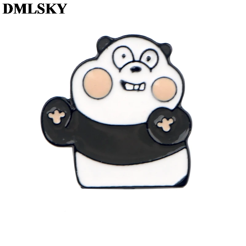 DMLSKY, Мы Голые Медведи, металлические булавки, брошь, милый мультфильм, значок, искусство, ювелирные изделия, женская рубашка, куртка, аксессуары, подарки для детей M4033