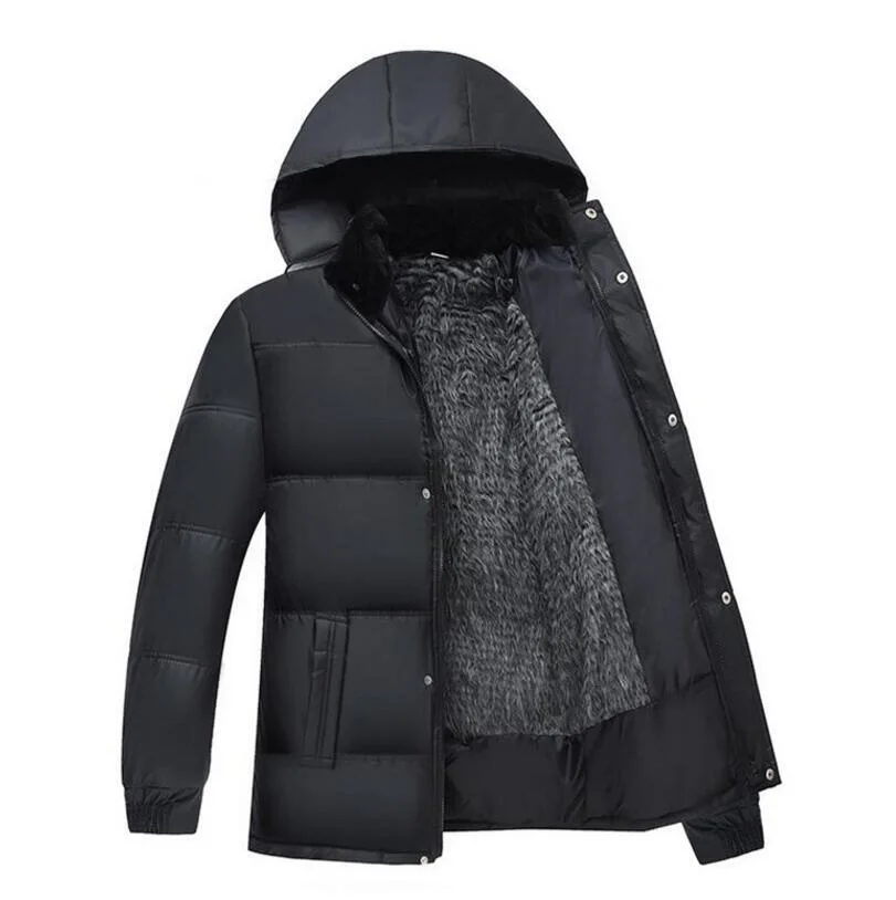 Yasword, Мужская парка, плотное пальто, зимние куртки, теплые зимние повседневные пальто, ветронепроницаемые, с капюшоном, с мехом, мужская верхняя одежда, с хлопковой подкладкой, пальто