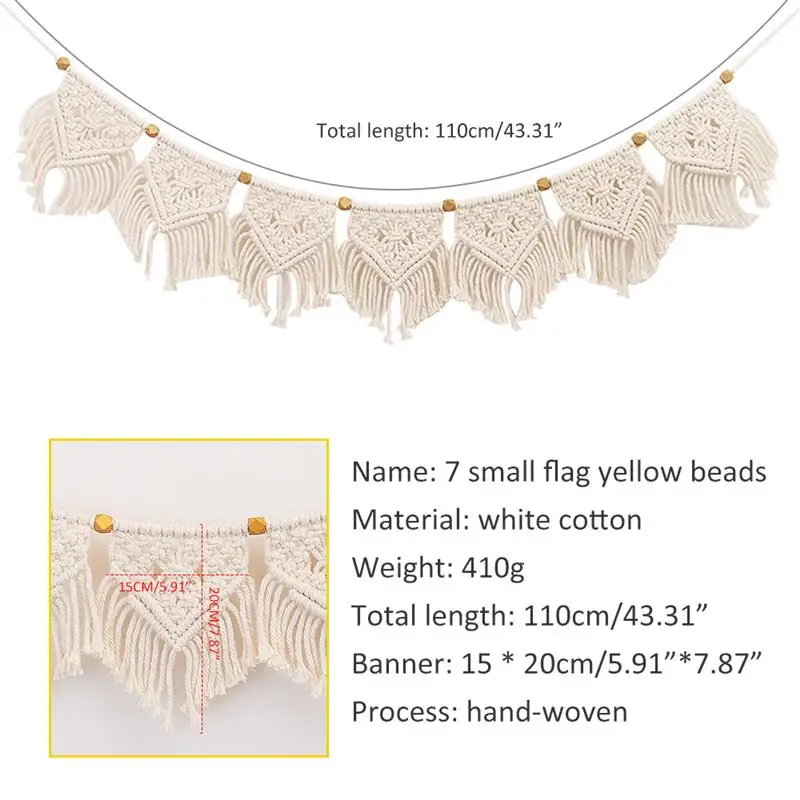 Tapestry Art Wall Accents Yellow Beads Tassels Chic Boho Decor Macrame Bohemian Banners Wall Hanging Dorm Room Home Decoration Tapestry Art Wall Accents Yellow Beads Tassels Chic Boho Decor Macrame Bohemian Banners Wall Hanging Dorm Room Home Decoration