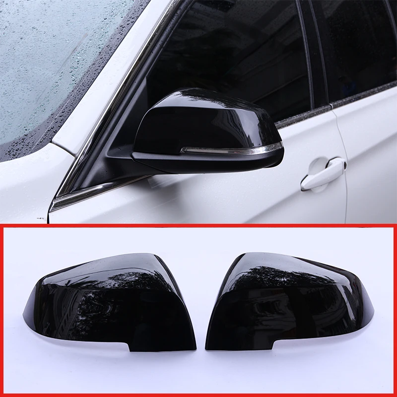 

2Pcs Glossy Black ABS Side Rearview Mirror Cap Cover Trim For BMW 3 4 Series GT F30 F31 f32 f33 F34 F36 2013-18 Car Accessories